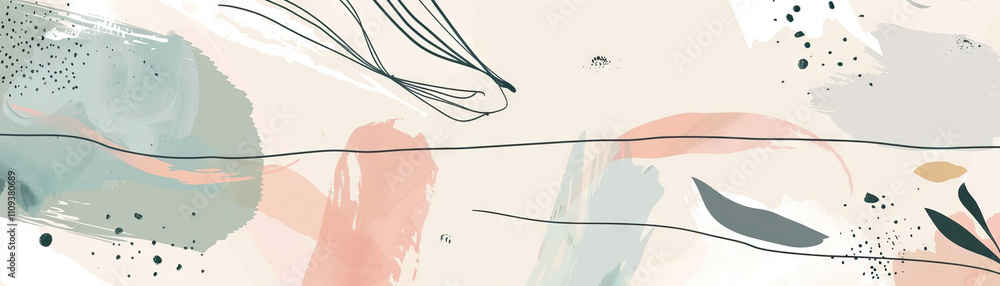 Poster minimal abstract backgrounds are the whispers of creativity in a noisy world: visualize a soft, mute