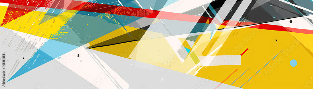Aufkleber abstract art is the language of the soul, speaking in shapes and colors: illustrate a series of geom