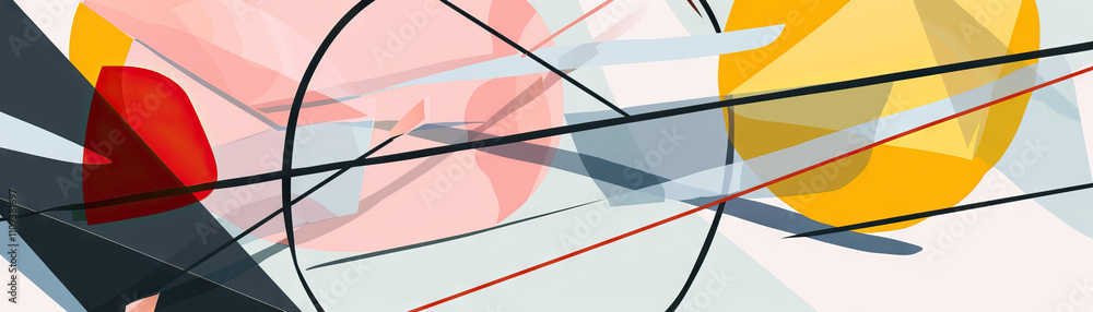 Aufkleber abstract art is the language of the soul, speaking in shapes and colors: illustrate a series of geom