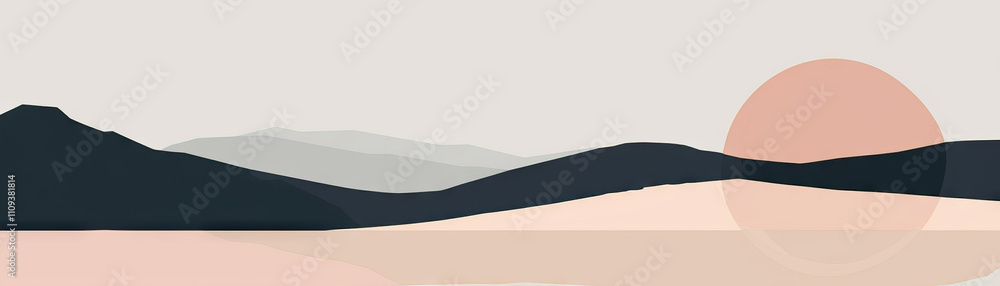 Poster minimal abstract backgrounds are the essence of simplicity and depth: visualize a simple, geometric 