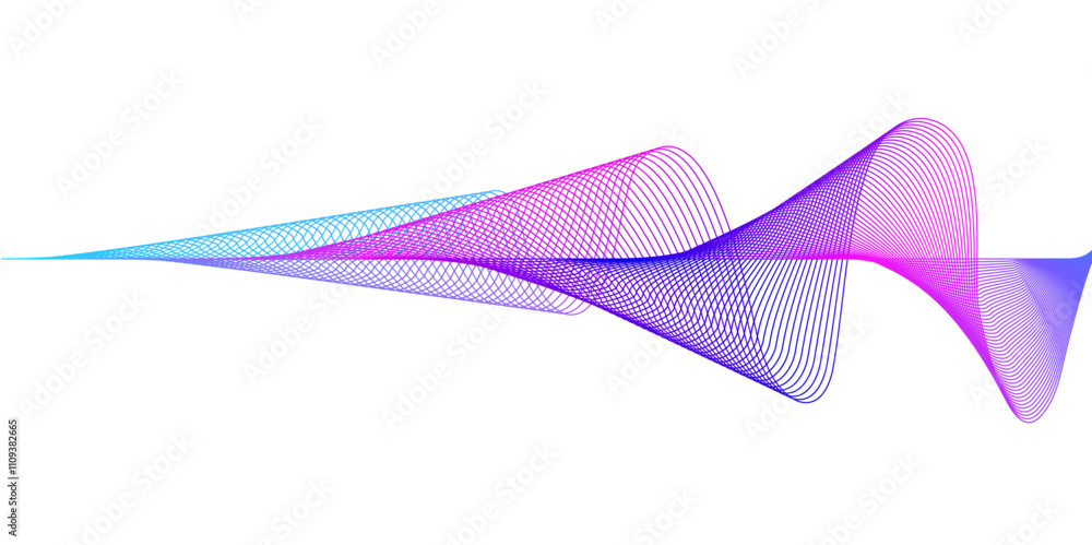 Poster abstract backdrop with colorful wave gradient lines on white background. modern technology backgroun