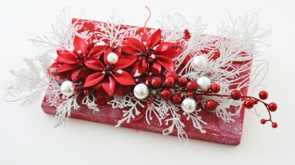 Festive Holiday Cheer: Christmas & New Year Backgrounds with Red Ribbons and Gifts