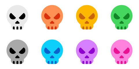 Editable vector danger skull icon. Part of a big icon set family. Perfect for web and app interfaces, presentations, infographics, etc