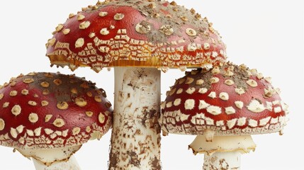 Obraz premium Mushroom photographed on a basic background, amazing mushroom closeup. Background sober, mushroom bold.