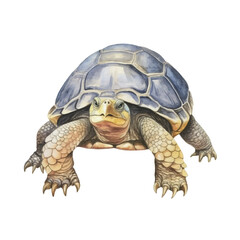 watercolor Turtle isolated white background