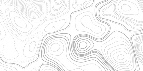 Black on white contours vector topography stylized height of the lines.