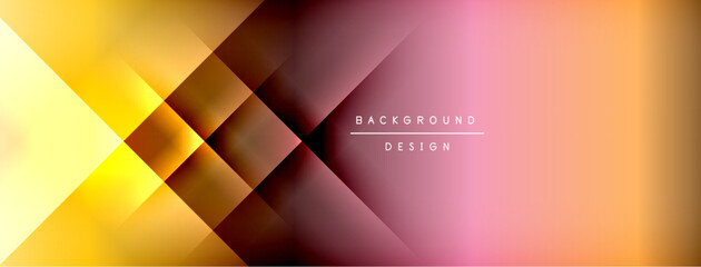 Colorful gradient with lines made of shadow and light. Creative background