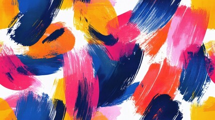 Seamless brush stroke pattern created with vibrant watercolor techniques for elegant background design