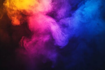 Abstract background with colorful bokeh lights and sparkles