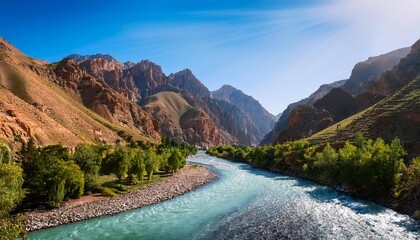 naryn river naryn gorge naryn region kyrgyzstan asia