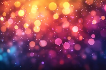 Obraz premium Abstract background with colorful bokeh lights and sparkles