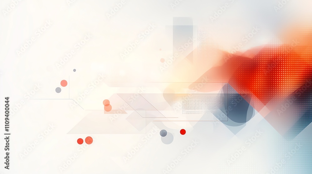 Poster An abstract background featuring a blend of soft colors and geometric shapes, ideal for modern designs and digital projects, evoking a sense of innovation and creativity.