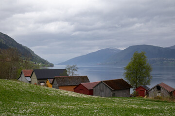 Bootsh&auml;user in Norwegen