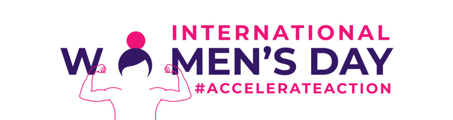Fototapeta premium International Women's Day. Women of Different ethnicities together. Square Banner. March 8. Faceless vector illustration.