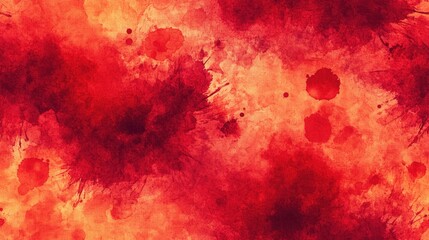 Vibrant seamless pattern featuring red tie dye motifs and bloodstain illustrations perfect for fabric designs and festive Halloween decor