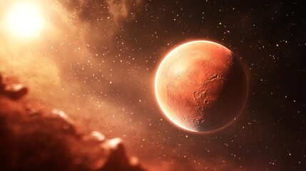 Obraz premium Red Planet Day