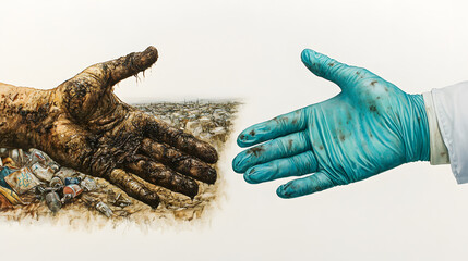 A Symbolic Representation of Mysophobia: The Battle Between Contamination and Cleanliness Illustrated With Precision