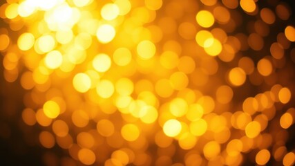 Obraz premium Abstract Golden Bokeh Background with Warm, Hazy, Circular Lights