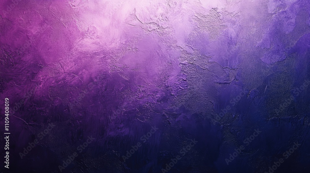 Poster a vibrant abstract texture of deep purples and blues, creating a mystical and serene atmosphere.