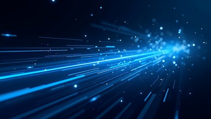 青い物体が夜空を飛んでいる。周囲には星が輝き