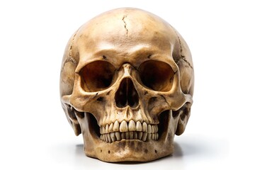 Obraz premium human skull isolated on white