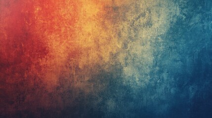 Obraz premium A vibrant gradient backdrop featuring rich red, orange, and blue hues, creating a dynamic visual experience.