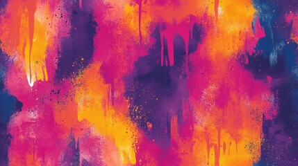 Abstract seamless pattern featuring colorful tie dye lines and ink spill designs perfect for textile and wallpaper applications