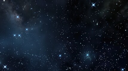 Obraz premium Panorama with many stars in sky