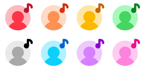 Editable vector artist musician icon. Black, transparent white background. Part of a big icon set family. Perfect for web and app interfaces, presentations, infographics, etc