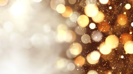 Sparkling Champagne Gold Glitter Background - Festive, luxurious, celebratory, elegant, shimmering. Perfect for holiday cards, invitations, and celebratory designs.