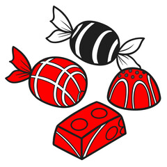 Candy  vector illustration