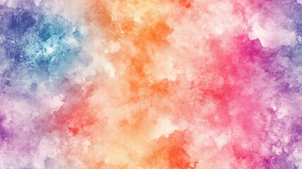 Fototapeta premium Seamless pattern featuring distressed craft manuscript with watercolor summer pastel and rose tie dye elements ideal for scrapbook designs