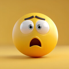 Fototapeta premium emote shocked and sad