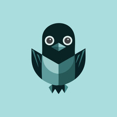 realistic design element owl icon