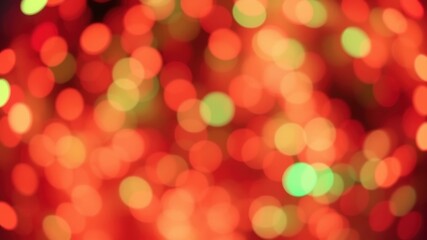 Fototapeta premium Abstract Blurred Background of Red and Green Bokeh Lights