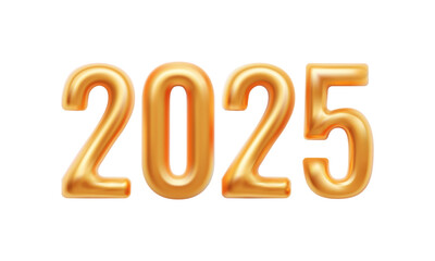 Golden Number 2025 Merry Christmas and Happy New Year