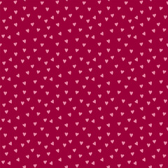 Charming heart pattern on deep red background for valentine's day designs.