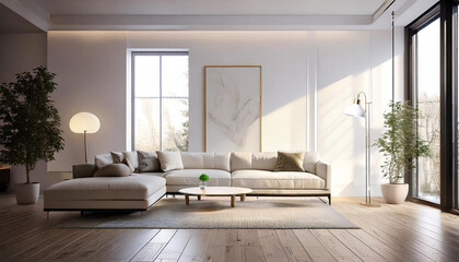 Modern apartment wit elegant furniture 