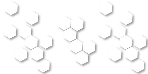 White hexagon 3D background texture. modern abstract polygonal pattern. 3d rendering illustration. Futuristic abstract banner. white and black lines 3d Hexagonal. honeycomb white Background.