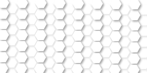 White hexagon 3D background texture. modern abstract polygonal pattern. 3d rendering illustration. Futuristic abstract banner. white and black lines 3d Hexagonal. honeycomb white Background.
