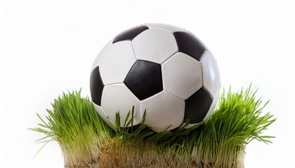 Fototapeta premium Soccer ball on isolated white background