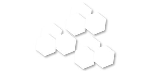 White hexagon 3D background texture. modern abstract polygonal pattern. 3d rendering illustration. Futuristic abstract banner. white and black lines 3d Hexagonal. honeycomb white Background.