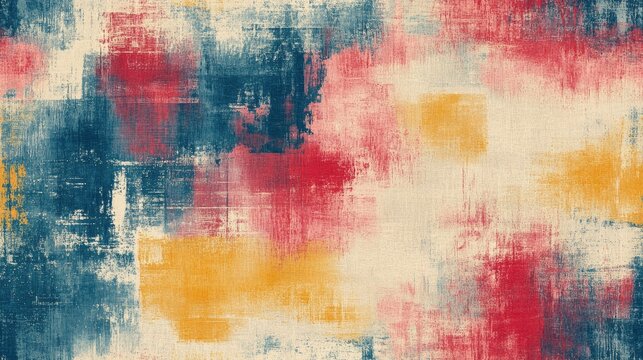 Seamless grunge pattern featuring a watercolor scratched texture on an aged paper background ideal for creative designs vintage themes