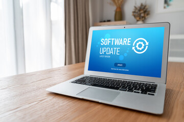 Software update on computer for modish version of device software upgrade