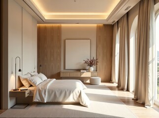 Minimalist Wedding Suite Layout - Elegant & Romantic