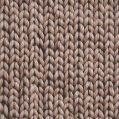 Light Brown Knitted Fabric in Basic Stockinette Stitch