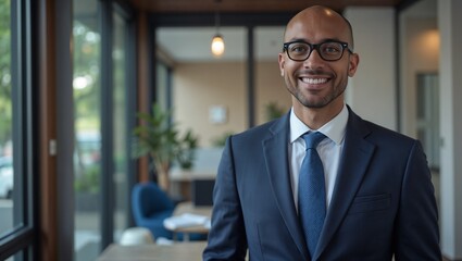 Fototapeta premium Professional business consultant with glasses smiling