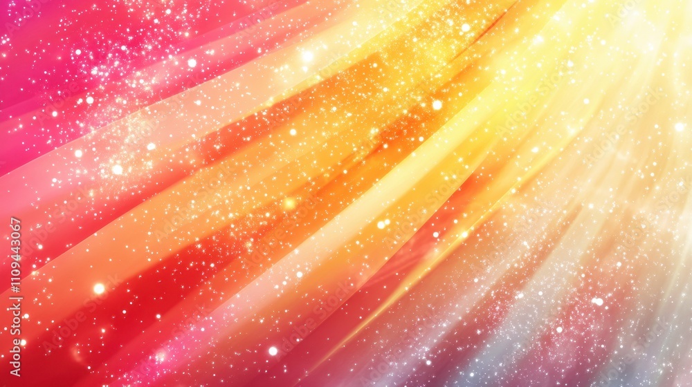 Aufkleber vibrant abstract background with dynamic colorful light rays