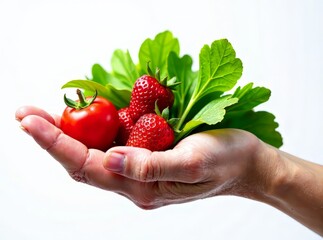 Obraz premium Seasonal Chef Displaying Organic Produce - AI Photorealistic