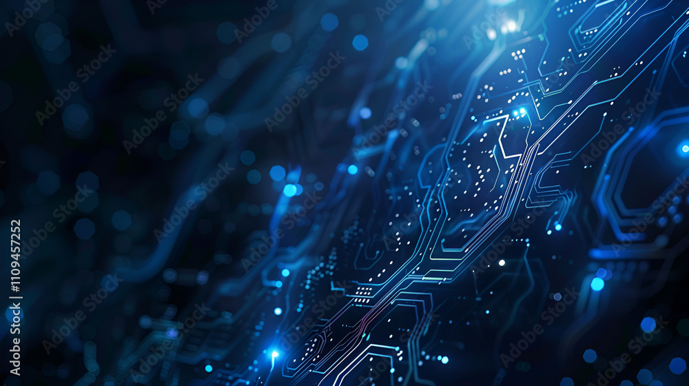 Poster background of abstract technologies